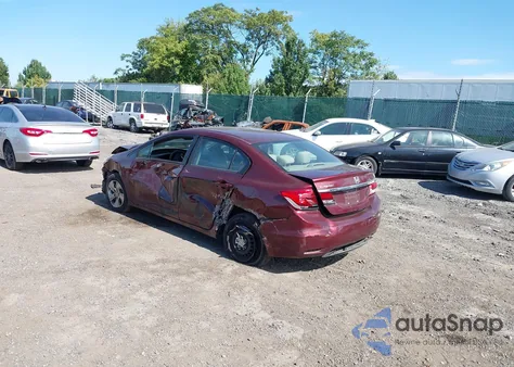 2013 Honda Civic Lx из США, поврежденный, VIN 2HGFB2F51DH576993